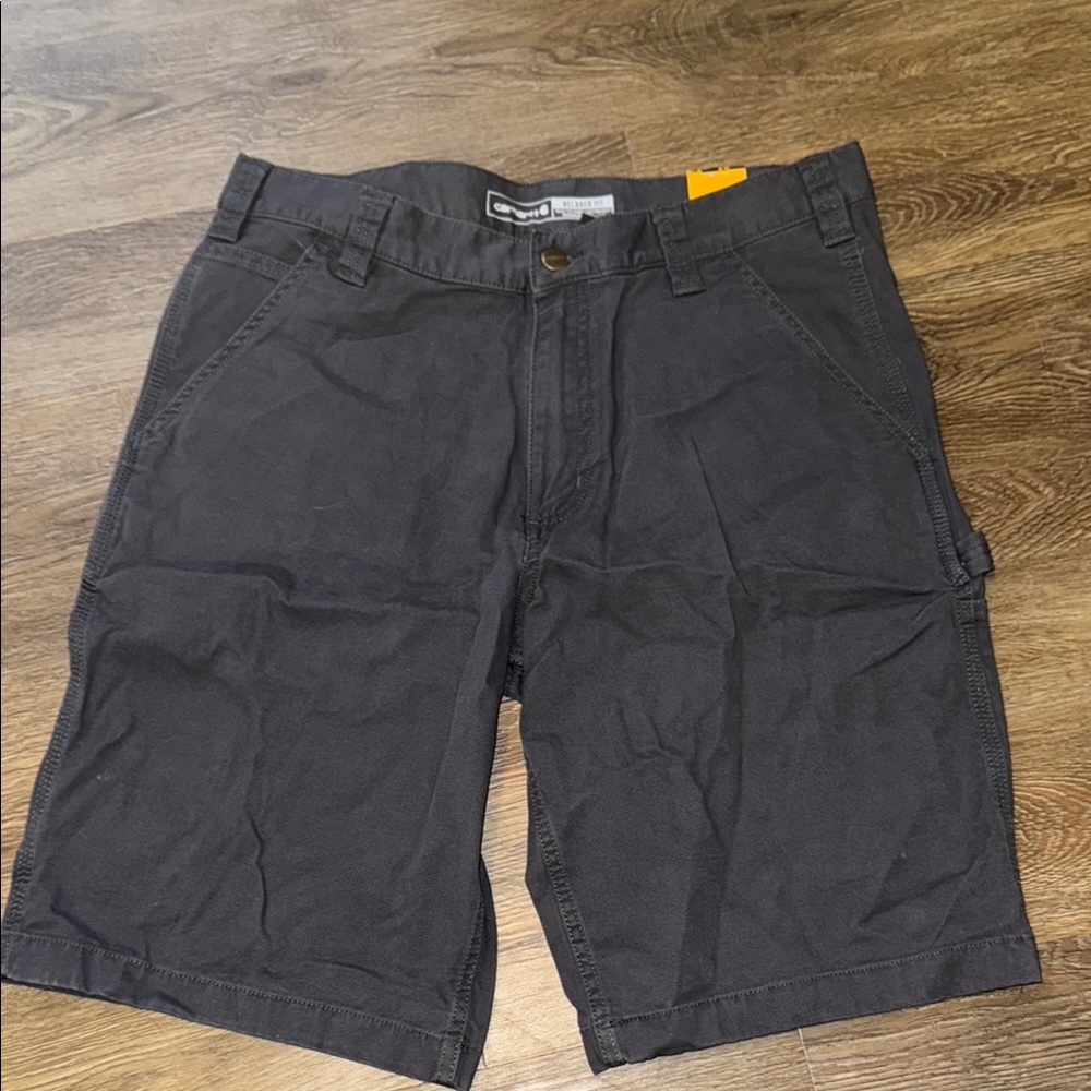 Carhartt Gray Cargo Shorts with Sturdy Fabric and Belt Loops